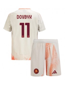 Detské Futbalové oblečenie AS Roma Artem Dovbyk #11 2024-25 Krátky Rukáv - Preč (+ trenírky)